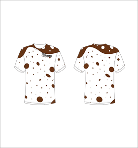 T-shirt à manches courtes pour homme Ferocious, motif à pois, respirant, coupe classique, col rond, vêtement décontracté - Product Image 1