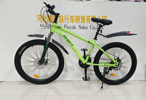 Vélo de montagne personnalisé en usine, 24 <span class=keywords><strong>pouces</strong></span>, 21 vitesses, freins à disque doubles, vélo tout-terrain pour hommes et femmes, cadre en acier - Product Image 3