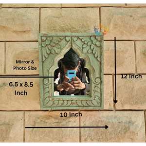 Tenture murale en bois antique à l'ancienne 10 \ "x 1.25 \" x 12 \ "pièce décorative - Product Image 5