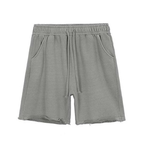 Shorts pour hommes en stock, haute qualité, design unique, décontractés, personnalisables, grandes tailles, mi-longs, tricotés, 100% coton, respirants, vente chaude - Product Image 4