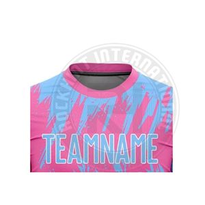 Conjunto de uniforme de fútbol para equipo, camiseta y pantalones cortos de poliéster ligeros para práctica, competición y juego profesional - Product Image 3