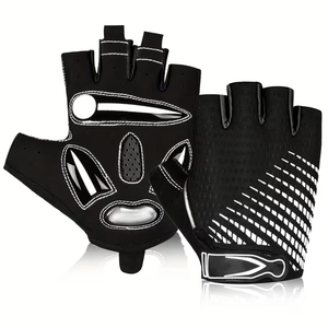 Guantes de Ciclismo Deportivos Unisex de la Mejor Calidad, Medios Dedos, Protección UV, Antideslizantes, Térmicos, Transpirables, de Poliéster - Product Image 2