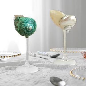 Nueva Colección 2026 Copa de Vino con Diseño de Concha Marina, Hecha a Mano, Moderna, de Lujo, Capacidad Personalizable, Ecológica, Ligera, con Relieve - Product Image 6