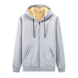 Sweat-shirt à capuche épais et doublé polaire pour homme, coupe ample, avec impression numérique, 100 % coton, anti-boulochage, uni, 400 g - Product Image 2