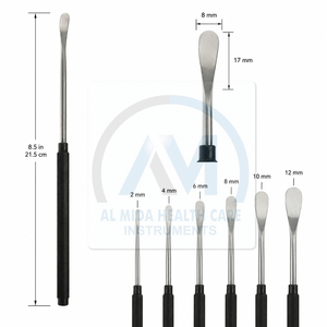 Al Mida Healthcare Stainless Steel Bone Curettes Reusable Orthopedic Surgical Instruments Class II ISO13485 Certified Manual - Product Image 5