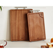 Small Acacia Wood Cutting Board with Handle Solid Wood <b>Kitchen</b> Chopping Board Food Grade Eco Friendly OEM Supplier - Product Image 2