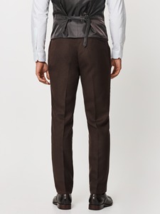 High Quality OEM Service Pant Coat Design Beige Fabric 3 Pieces Suits <b>Set</b> for Men - Product Image 3