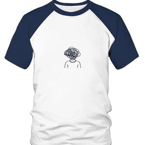 T-shirt personnalisé pour homme en jersey 100% coton, col rond, manches courtes, coupe ample, séchage rapide, 220g, design vierge, impression sérigraphique - Product Image 1