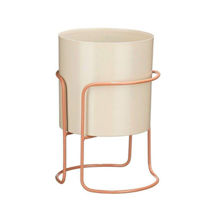 Macetero de Metal Negro de Diseño con Soporte, Maceta Moderna para Interiores y Exteriores, para Balcón, Vivero, Jardín, Hogar, Hotel, Decoración - Product Image 1
