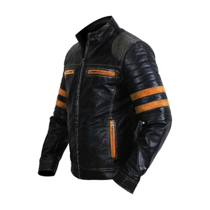 Chaqueta de Cuero Genuino para Hombre, Cuero Suave de Primera Calidad, Colección de Moda Casual Elegante - Product Image 4