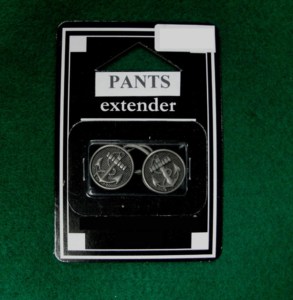 DK-348BB Prolongateur de bouton de pantalon 19 mm |   Bouton rond en métal avec logo ancre en relief, sans nickel, style classique - Product Image 6
