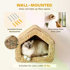 Modern Waterproof Wooden Cat House Custom <b>Logo</b> Solid Pattern Indoor and Travel Use for Small Breeds <b>No</b> Shipments on Weekends - Product Image 2