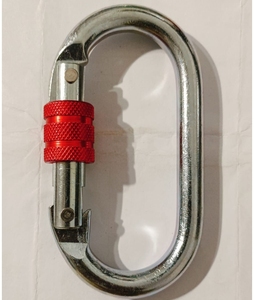 Durable Aluminium Locking Carabiner <b>for</b> Construction Safety Climbing and Rescue Operations - Product Image 4