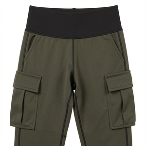 Leggings Deportivos de Cintura Alta para Mujer, Sin Costuras, Elásticos, de Secado Rápido, Transpirables, Ajustados, para Gimnasio, Verano - Product Image 1