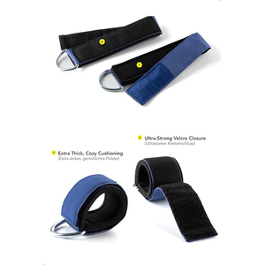 Sangles de cheville robustes pour haltérophilie – Accessoires confortables pour l'entraînement des jambes, idéaux pour la salle de sport et la remise en forme à domicile - Product Image 3
