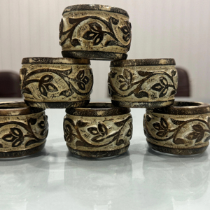 Best Eco-Friendly Wooden Napkin <b>Rings</b> Handmade Round 10mm <b>Thickness</b> Table Decoration From India Bulk Sale - Product Image 1