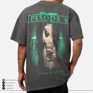 Camiseta Extra Grande con Logotipo Personalizado, 100% Algodón, Gruesa, Ecológica, de Secado Rápido, al por Mayor, Unisex, para Verano, Moda para Exteriores, OEM - Product Image 5