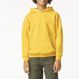 Custom 100% Cotton Pullover <b>Hoodies</b> for Boys Winter Warm Fleece Sweatshirts with Hooded Collar Plain Style for Toddlers - Product Image 6