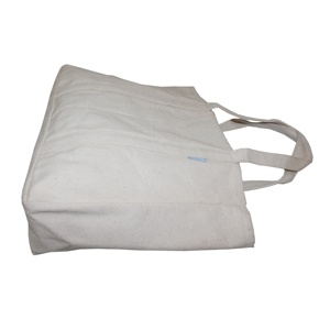 Bolsa de lona en blanco orgánica natural, diseño personalizado, Impresión de logotipo, color, grande, resistente, 20 Oz, reutilizable, de algodón - Product Image 5