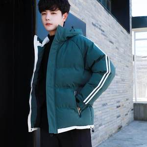 Best Selling High Quality Custom Made Solid Color Men's Puffer Jacket Hooded <b>Winter</b> Outdoor Use - Product Image 6
