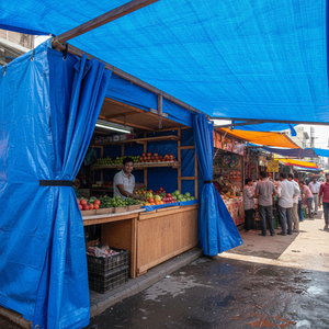 ผ้าใบกันน้ำสำหรับงานหนักกลางแจ้ง ทนความร้อน ผ้าใบกันน้ำสำหรับงานหนัก ผ้าใบแคนวาส พร้อมแผ่นผ้าใบกันน้ำ - Product Image 2