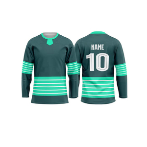 Maillots de hockey sur glace personnalisés en gros 2026, imprimés numériquement, réversibles, 100 % polyester, antibactériens, séchage rapide, unisexe - Product Image 4