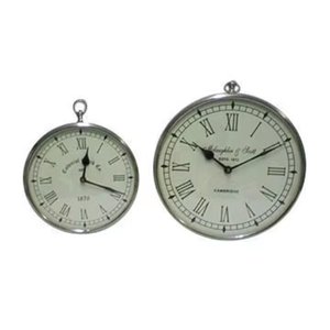 <b>Vintage</b> Metal Pocket Style <b>Wall</b> <b>Clock</b> Roman Numeral Decorative Hanging <b>Clock</b> Antique Industrial Home Office Cafe Hotel <b>Wall</b> - Product Image 2