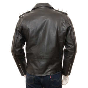 High Street Men's Premium Quality Winter Leather Canvas <b>Jacket</b> with Front Customized Logo Printing for Daily Use - Product Image 2