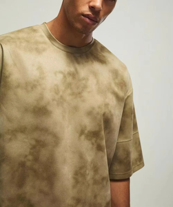 Camiseta Personalizada 100% Algodón, Lavado Ácido, Estilo Vintage, Corte Holgado, con Logotipo Impreso Personalizado para Hombre - Product Image 6