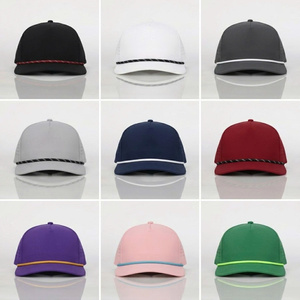 Gorra de Béisbol Snapback con Logotipo Personalizado, Parche de Goma PVC, Visera Plana, 5 Paneles, con Cuerda, Tela Impermeable, Orificios Cortados con Láser, para Tenis y Golf - Product Image 5