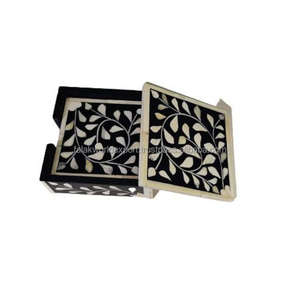 Posavasos de té con Incrustaciones de nácar únicos y elegantes para el hogar y la Oficina, diseño elegante al por mayor de Falak World Export - Product Image 6