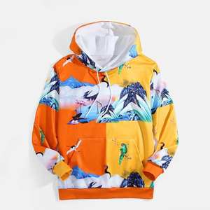 Sweat à capuche d'hiver personnalisé par sublimation, vente en gros, pull-over vierge unisexe, sweat-shirt polaire oversize, streetwear lourd OEM - Product Image 3