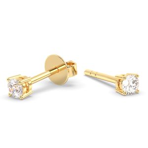 Boucles d'oreilles REYES en argent sterling 925 avec moissanite VVS 0,18 carat, fermoir à vis, pour femme, prix de gros, cadeau de mariage - Product Image 6