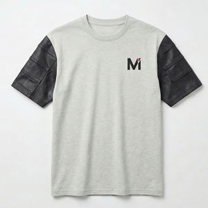 Camiseta Oversize de Corte Cuadrado 100% Algodón Transpirable de Secado Rápido Estilo Urbano Lavado Ácido Desgastado Vintage con Etiqueta Personalizada para Hombre - Product Image 1