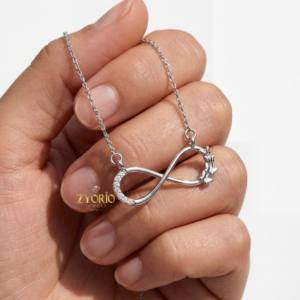 Collar con Colgante de Diamante de Lujo con Símbolo de la Eternidad, Joyería de Plata de Ley 925 para Mujer, Regalo de Novia, Joyería de Moda para Aniversario - Product Image 6