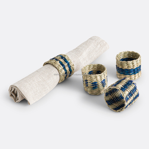 Servilleteros Vintage Seagrass para decoración del banquete de boda tejidos a mano ecológicos duraderos accesorios de mesa de restaurante suministrados - Product Image 2