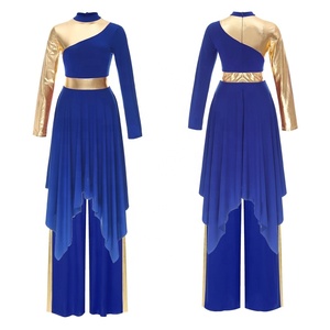 Semi Classical Dance Dress - Elegant Training Costumes