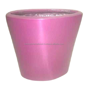 Macetas de flores de forma redonda, diseño liso para restaurante, jardín y jardín doméstico, accesorios decorativos para macetas florales - Product Image 2