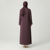 Vestido Abaya Maxi de Seda 100% Natural, Estilo Vintage, Diseño Dubai, Modesto, Cómodo, para Mujeres Musulmanas, Venta al Por Mayor