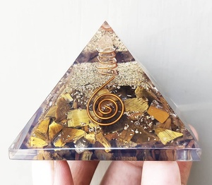 Vente en gros prix d'usine bon marché cristaux de pierre naturelle pierre de lune arc-en-ciel de guérison orgonite orgone pyramide d'énergie à vendre - Product Image 6