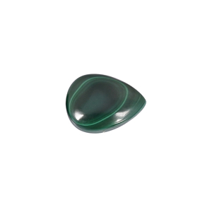 Malachite naturelle 12,66 carats 16x12mm forme poire pierre précieuse non montée - Product Image 4