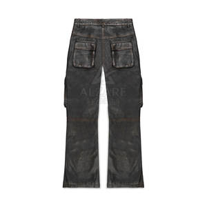 Pantalones Cargo de Cuero para Hombre de Primera Calidad a Precio Económico, Diseña Tus Propios Pantalones Cargo de Cuero en Venta - Product Image 2