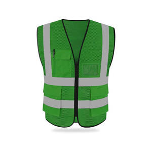 Gilet de sécurité réfléchissant haute visibilité personnalisable avec plusieurs poches, de haute qualité, unisexe, pour adultes - Product Image 3