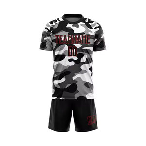 Ventes en gros de maillots de football uniques en polyester de haute qualité avec logo brodé personnalisé, t-shirts à manches courtes pour les matchs de football - Product Image 2