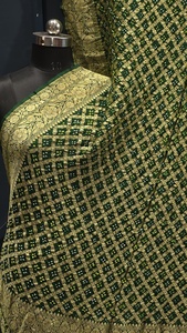 <b>Red</b> <b>Silk</b> Saree Women Traditional Indian Pakistani Wedding Floor-Length Ethnic Sari Regular Fit All Seasons - Product Image 4