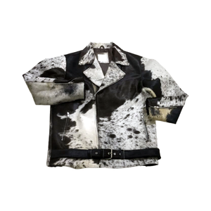 Chaqueta de Cuero Vacuno Puro ROYAL INTERNATIONAL con Cierre de Cremallera, Ecológica, Resistente al Viento, para Hombre y Mujer - Product Image 1