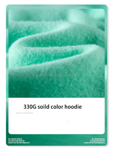 Sweat-shirt à capuche unisexe de marque tendance, automne-hiver, 330g, surdimensionné, couleur unie, polaire, Pakistan - Product Image 6