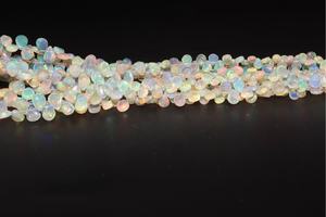 Cuentas de piedra con forma de pera lisa de ópalo etíope de 14 pulgadas de alta calidad, cuentas de ópalo al por mayor, cuentas con forma de pera de ópalo - Product Image 3