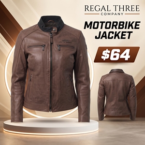 Blouson Moto en Cuir PU pour Femme, Col Montant, Style Décontracté, Fermeture Éclair, Veste de Motard avec Poche Poitrine - Product Image 1