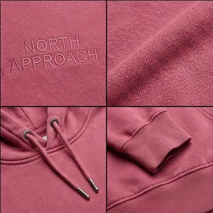 เสื้อฮู้ดผู้ชายทรงปกติ สีพื้น มีกระเป๋าหน้า สไตล์ลำลอง ผ้าฝ้ายเฟรนช์เทอร์รี่ สำหรับฤดูใบไม้ร่วง - Product Image 4